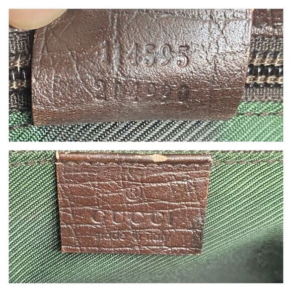 GUCCI GG Pattern Pvc/Leather tote Bag 💼 - Picture 6 of 17